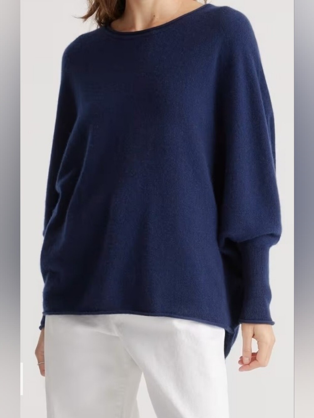 Quince Mongolian Cashmere Batwing Sweater Small Medium